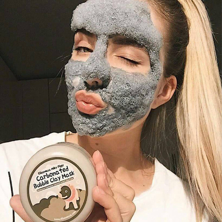 ماسک حبابی کربن مغذی و پاک کننده عمیق پوست بیواکوا