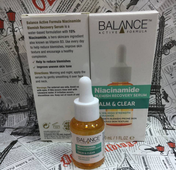 سرم ضدجوش و ضدلک نیاسینامید بالانس حجم 30 میلی لیتر