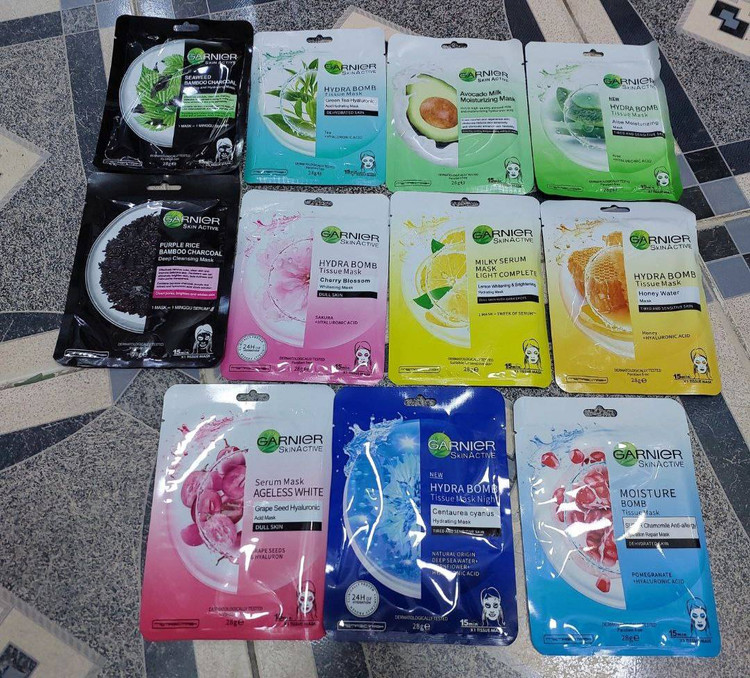 ماسک های ورقه ای گارنیر