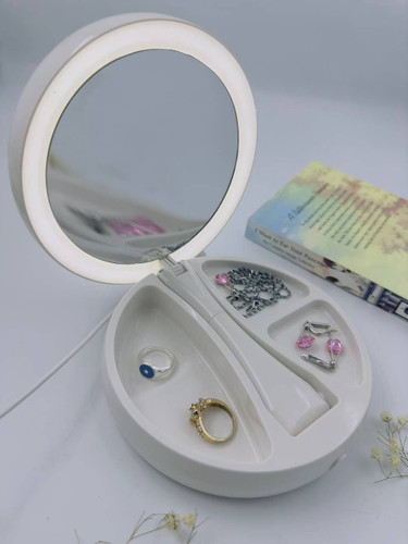 آینه رینگ لایت دار لمسی