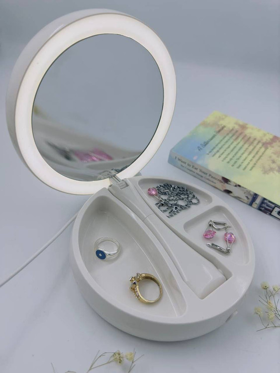 آینه رینگ لایت دار لمسی