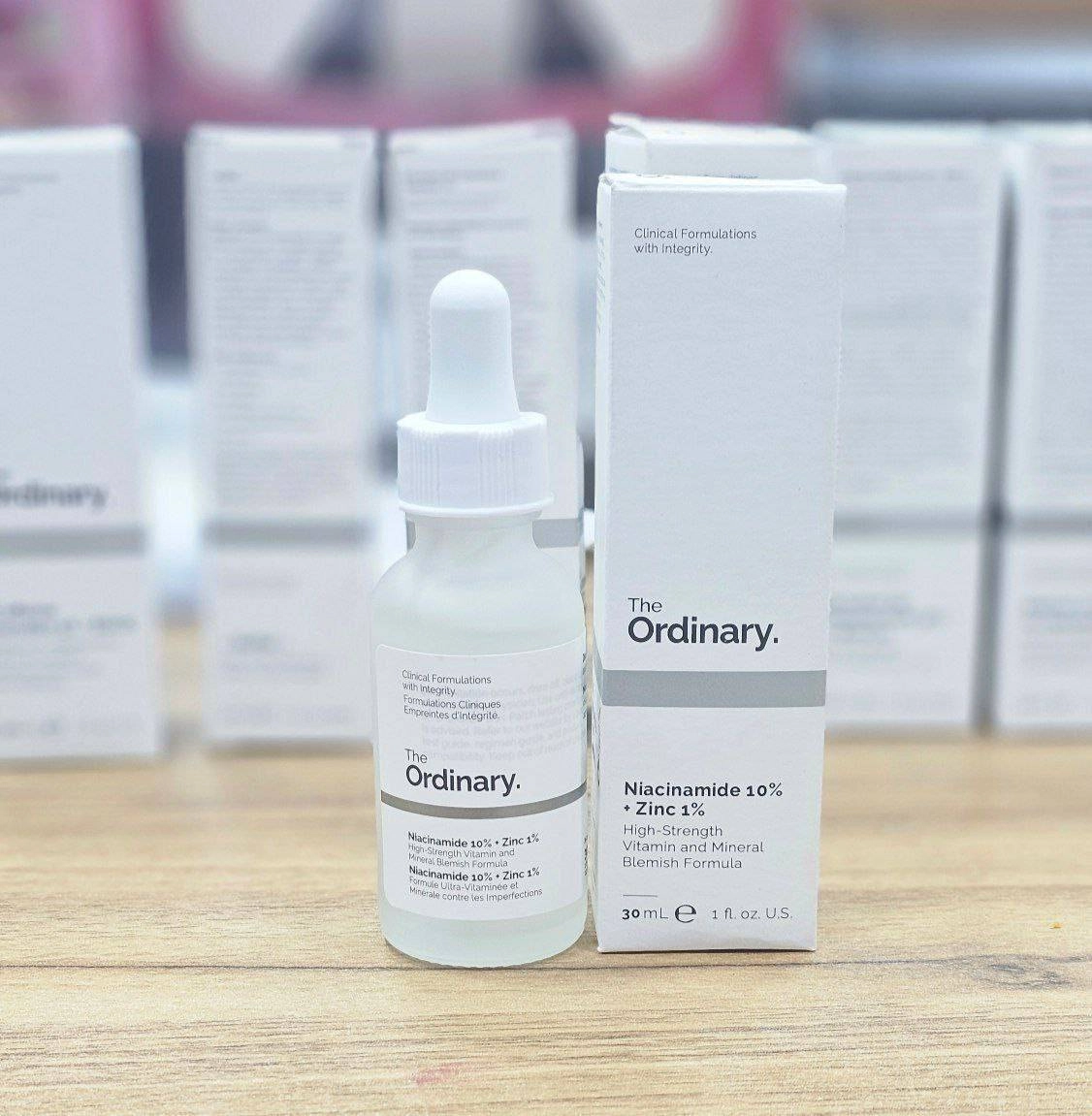 سرم ضد جوش نیاسینامید 10% + زینک 1% اوردینری اصل حجم 30 میلی لیتر  The Ordinary Niacinamide 10% + Zinc 1%