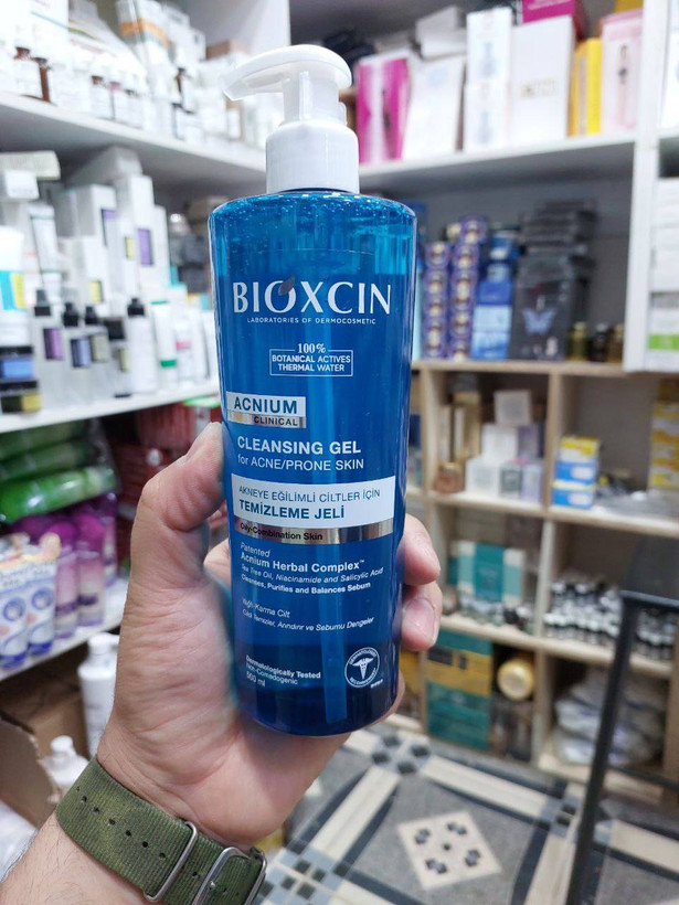 ژل شستشو صورت ضدجوش و منافذ باز بیوکسین ترکیه حجم 500 میل