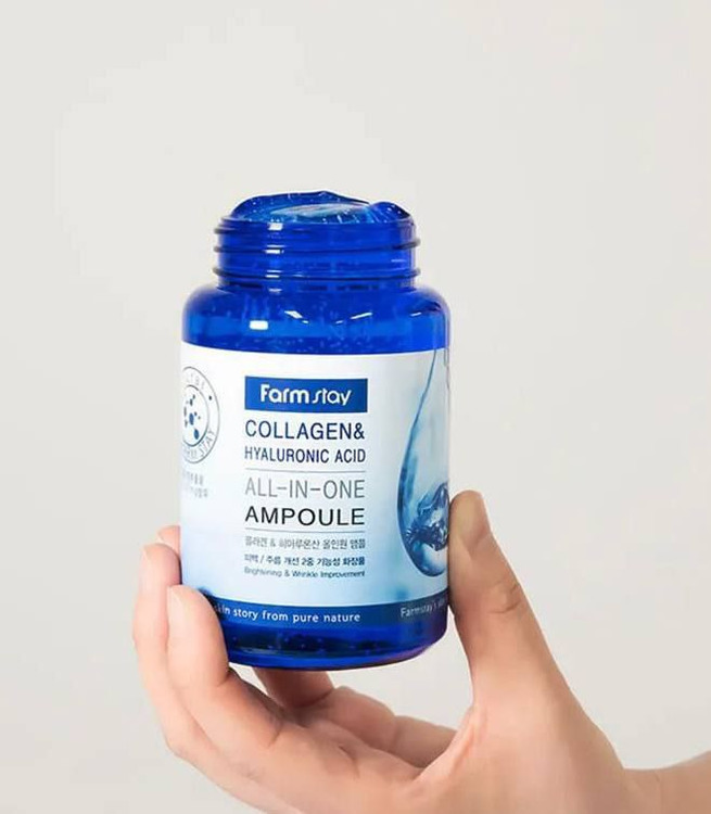 آمپول دانه دار کلاژن و هیالورونیک اسید فارم استی