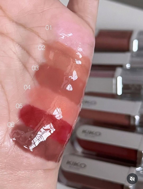 ليپ گلاس 3 بعدي كيكو KIKO طرح آينه اي